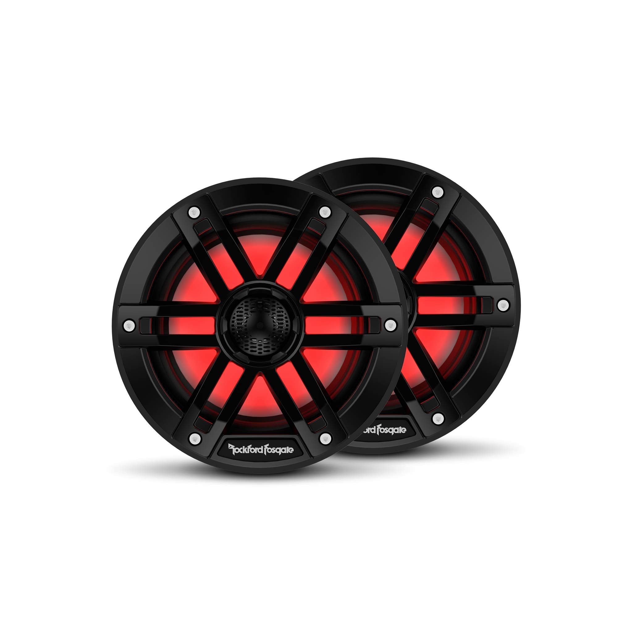 Rockford Fosgate M1-6B Color Optix 6” 2-Way Coaxial Multicolor LED Lighted Marine Speakers - Black (Pair) Rockford Fosgate M1-6B Color Optix 6” 2-Way Coaxial Multicolor LED Lighted Marine Speakers - Black (Pair)